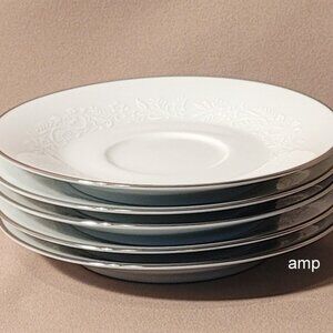 Noritake Reina 6450 (Lot of 5) Saucers Only (no cups) EXCELLENT!